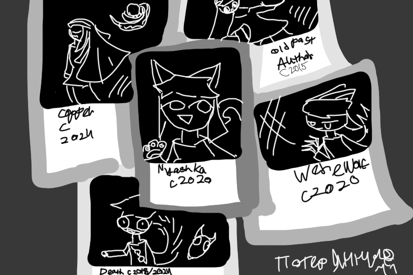 Внимание! У автора потерялись 5 персонажей, но отсылкам они должны быть найдены (даже мемами или другими персонажами) пять разных победителей будут названы после находки пяти отсылок, утром выявлю перса если не отгадают все, если лайкну, то 50/50 угадали