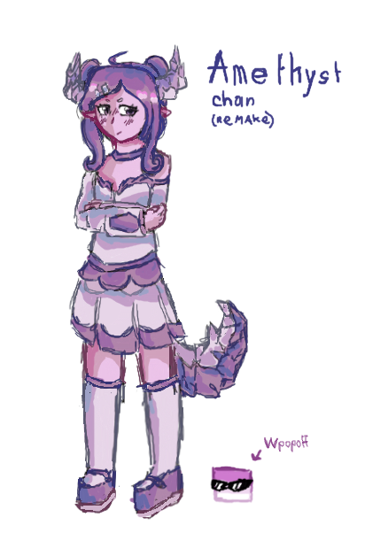 Amethyst-chan / Аметист тян<br />
<br />
Ремейк с августа прошлого года.. планирую ещё с тайдалом ремейк сделать
