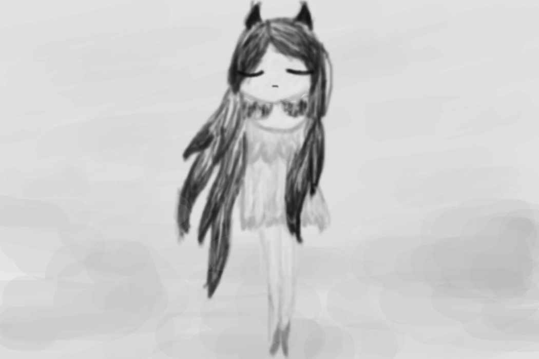 Она тип на облачке