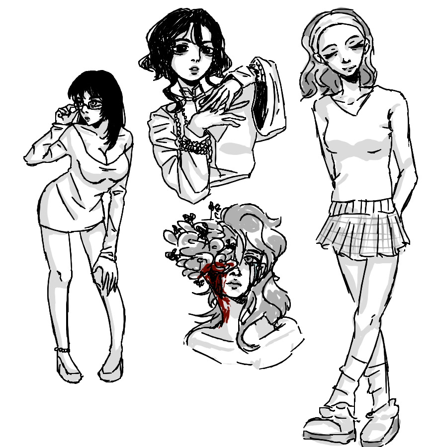 хотелось бы еще порисовать позы из пинтереста,но чот дальше уже лэээнь