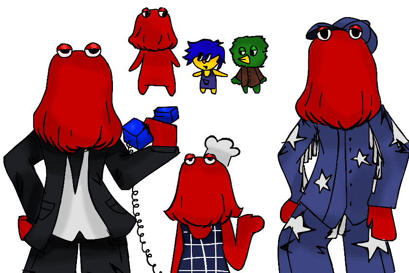 Red guy из Don't Hug Me I'm Scared<br />
<br />
жените его на мне..