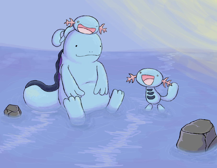 This.<br />
Два покемона без хейтеров. Долгое время уже хотел нарисовать хоть что-нибудь с этими милахами.