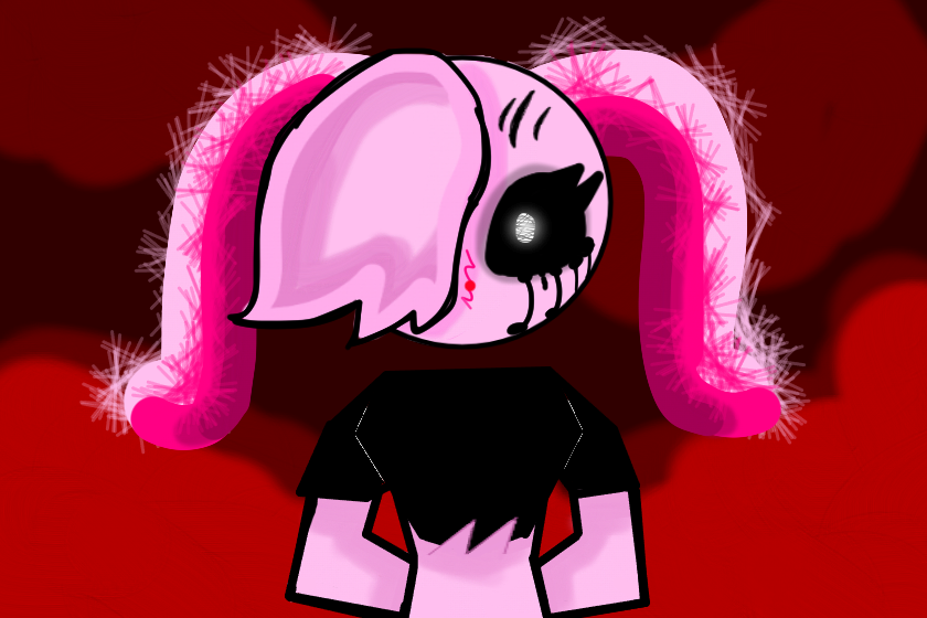 Дарова всем, я рисовала <br />
yummy_cake в виде зараженного монстра, я знаю что конкурс не работает, и впрочем я для себя рисовала, мне было скучно, И Я ПОТРАТИЛА НА ЭТО ВЕСЬ ДЕНЬ!<br />
Но в прочем как по мне круто вышло