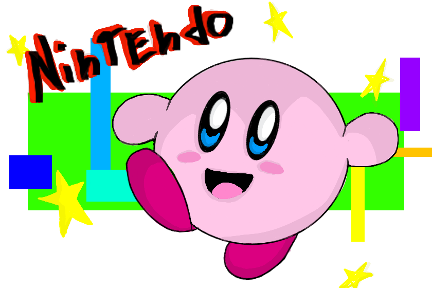 простенький рисунок с кирби