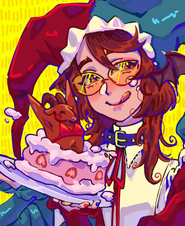 Я как послушный житель ада поздравляю настоящего Чертилу с праздником в его честь!!!!1! В меню мы приготовили клубничный торт с бесовщинкой и парадно-выходные костюмы! Чертила не просто владелец ада, а самый лучший хозяин и мы желаем ему прожить ещё несколько тысяч лет, чтобы он радовал нас своими язвительными комментариями и внеземной красотой! <br />
<br />
С любовью от очаровательной суккубши Гомика, а также большого фаната))))))<br />