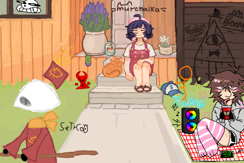 Мы в деревне! Я единственный кто работает<br />
<br />
Тут много пасхалок! Попробуйте найдите все!<br />
<br />
<br />
<br />
С ВАС 60 ЛАЙКОВ