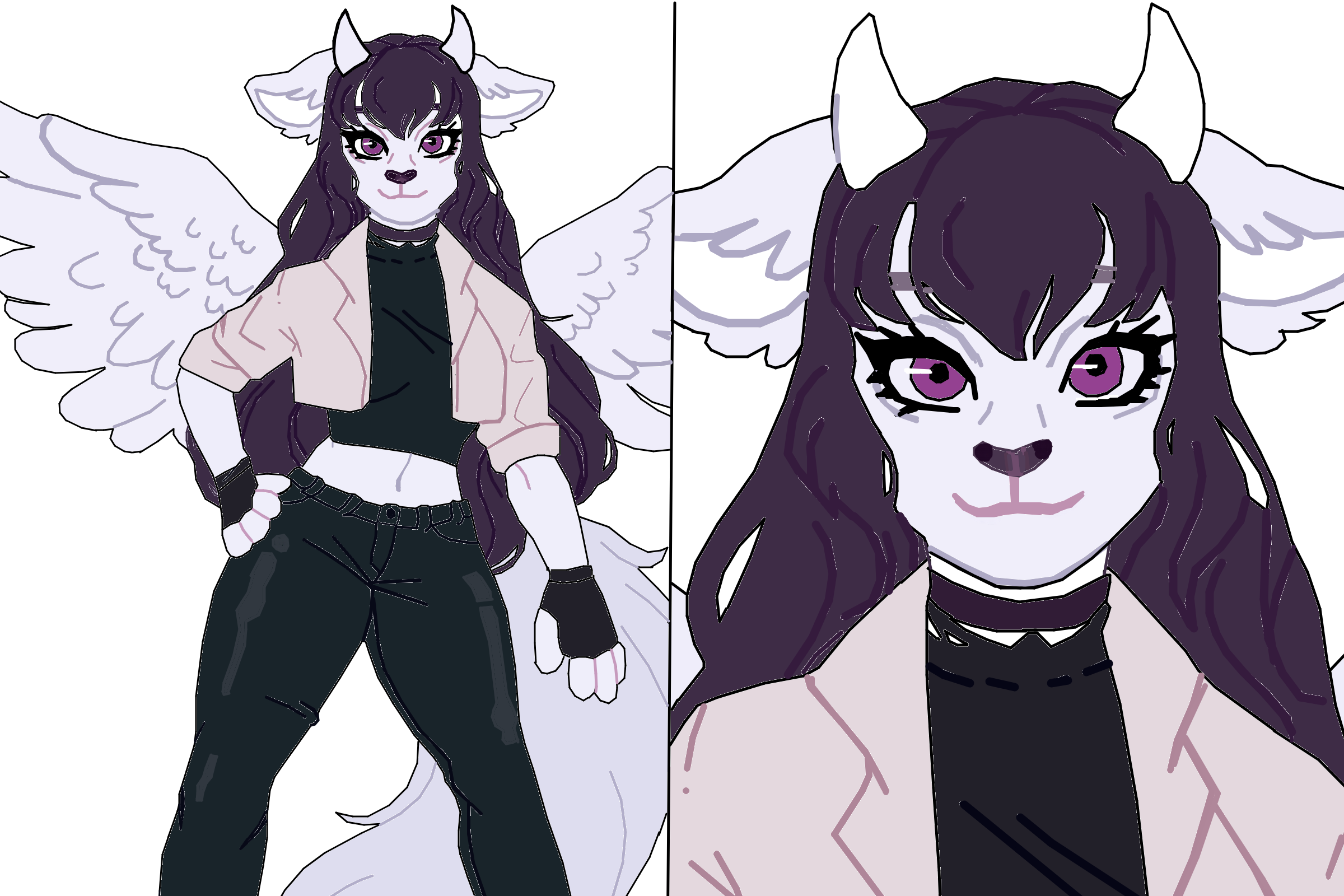 Нашёл в интернете простой 2д редактор создания фурри. Вот такая фурри получилась