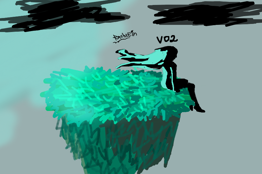 в02 сидит думает о жизни на островке летающем небольшом