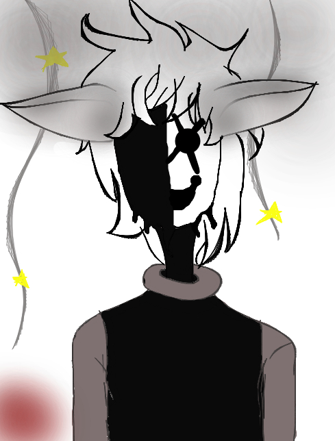 Когда-то нарисованый рисунок на бумаге перевела в графику. Косо криво, но живо))<br />
Первый рисунок перерисовывала с другого рисунка. Не помню с какого...Так что...не бейте тапками за плагиат...