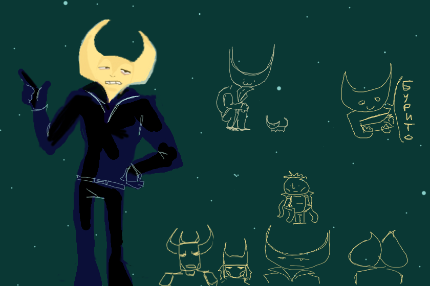 Wayne из Hylics. Я в пинтерест его нашёл, ну вот и захотелось мне шарить за этот фандом. Смотрел пересказы первой и второй части. Толком ничего не понял, потому что у меня мозг маленький. Мне кажется, что это лучшее, что я рисовал в своей жизни