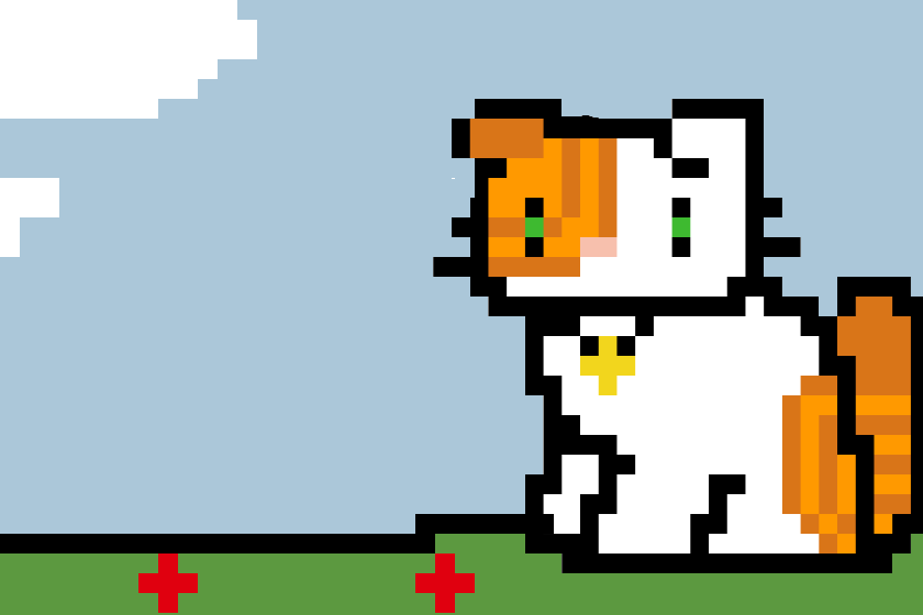 Кику в стиле Super Cat Tales.