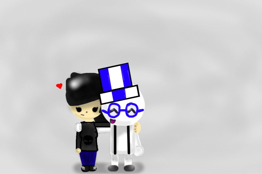 Мдаааа пыталась нарисовать себя и друга, и вот что получилось. ☠️