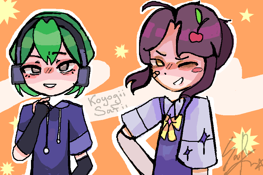 ╰┈➤ Koyogii and SaFii ✧.*<br />
fale collab ✎ SaFii Arts<br />
▄▀▄▀▄▀▄▀▄▀▄<br />
ദ്ദി(˵ •̀ ᴗ - ˵ ) ✧