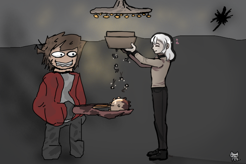 Братанчик и сестричка (Альберт и Руби) решили устроить весёлую нарезку лилипутов (Чарлотт). <br />
<br />
<br />
Самые милые и позитивные ребяточки :33<br />
<br />
Ну и конечно, они крутые.