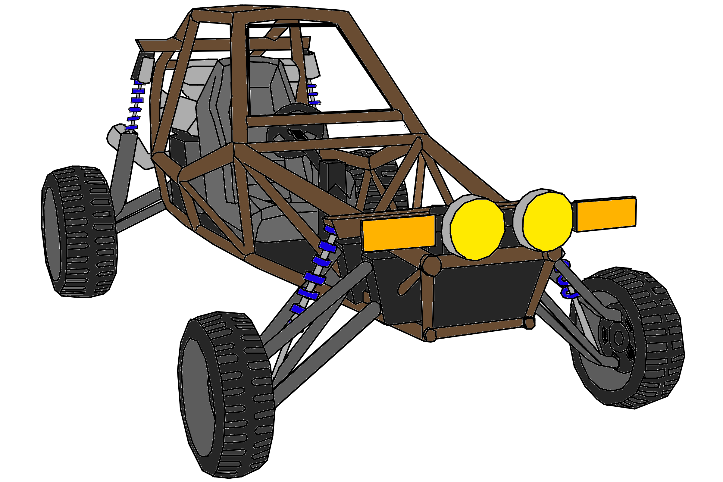 Машина Bandito из игры GTA San Andreas. Вот такая очень необычная машина