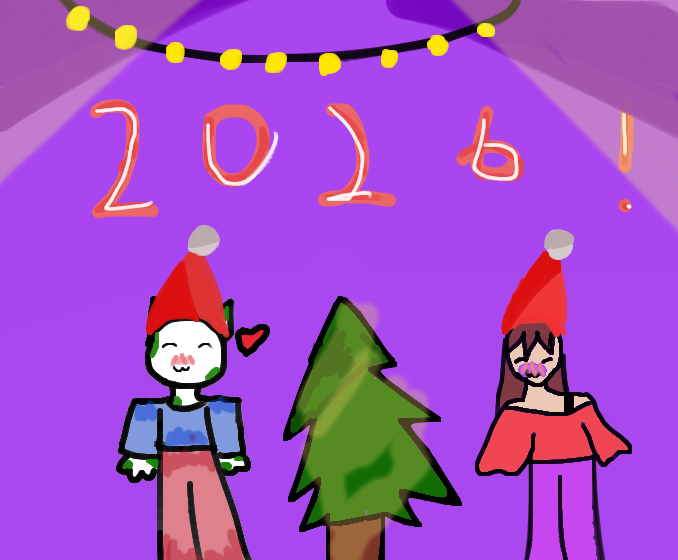 просто нарисовала Маша фурии и я скоро Новый год и 2026 год