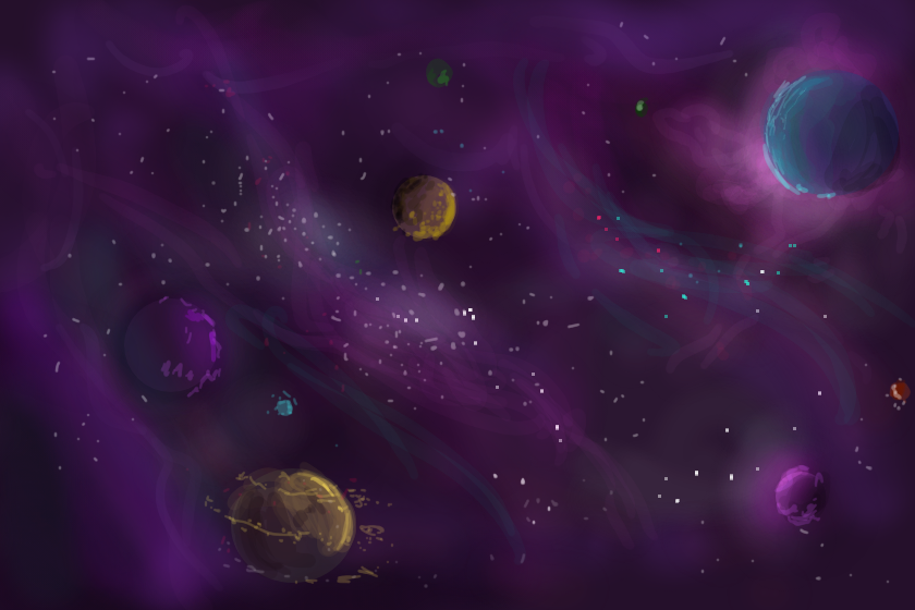 ну,простой рисунок космоса,а то уже нивкакую..делала анимку весь вечер и в клубе сидела.всем спок нок :^