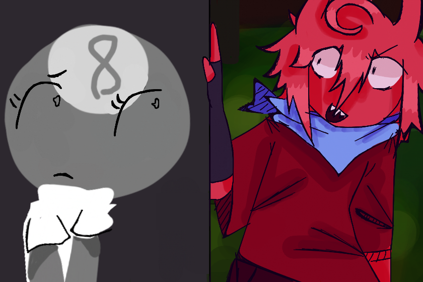 -ЛаЛаЛаЛаЛа а чего ты грустишь?<br />
с таким настрою счастью не пренадлежишь<br />
лалала <br />
ну же смейся со мной! <br />
хватит забивать башку тупой ерудой!^_^<br />
<br />
<br />
<br />
<br />
<br />
<br />
эта чухня не могда нормально нарисовать и опять мне все имправлять