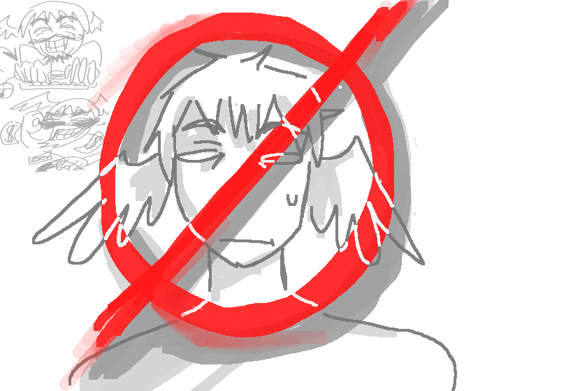 Пока я это рисовал у меня всё зависло, не оконченая работа без надписи "запретите меня"