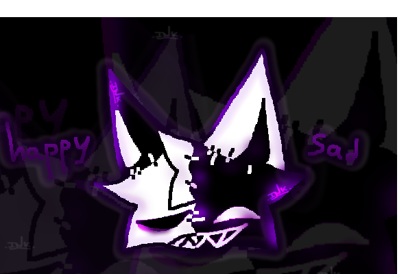 типа персонаж у меня такой новенький, недавно придумала.<br />
это типа плюшевый котик который сшит из 2-х разных котиков, один грустный (Sad), а другой счастливый (Happy).<br />
.✧.<br />
это как "Razzle & Dazzle" из "Dandy's world", только тут "hapyy / sad" или вместо "/" будет "&".<br />
ну вы поняли :) (???)