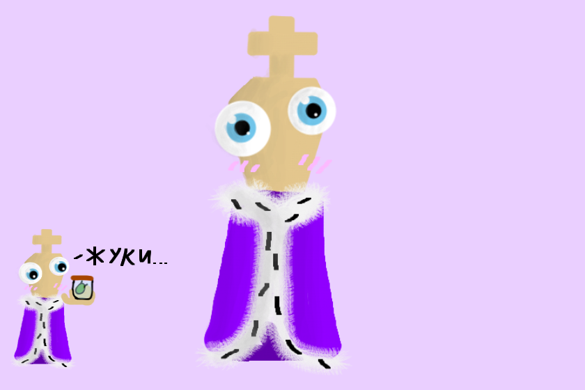Рисунок мышкой... Няшка милашка королёр (^О^)