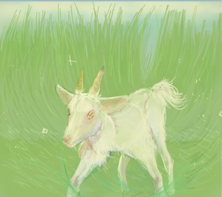 кто просил,тот получил -вот вам козочка.что дальше рисовать?