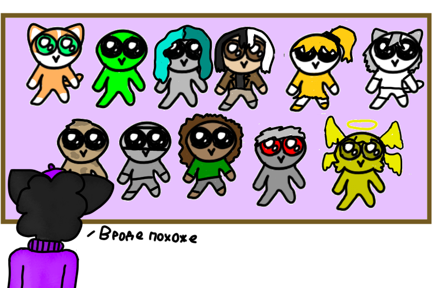 Рисую подписчиков ввиде няшек часть 1/6 >______<