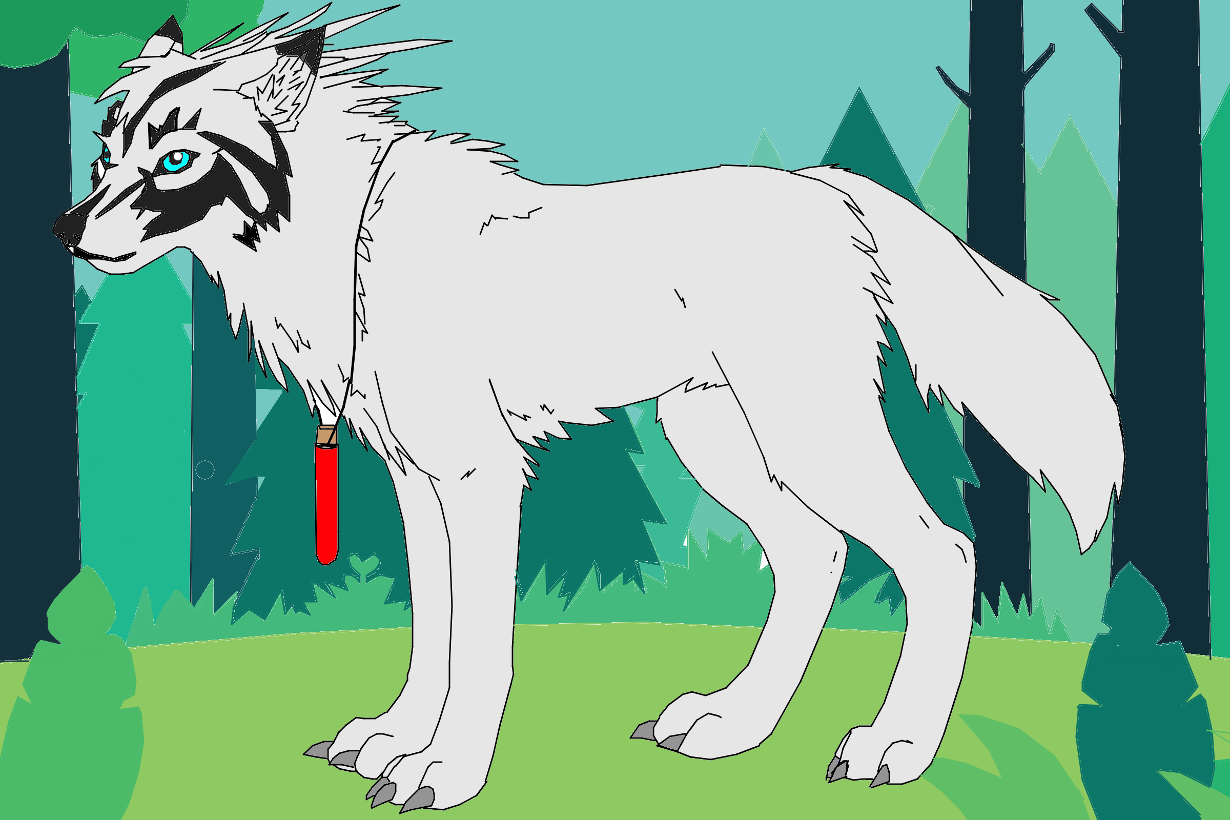 Волк. Создавал в этом креаторе https://www.dolldivine.com/classic-games/wolf-maker