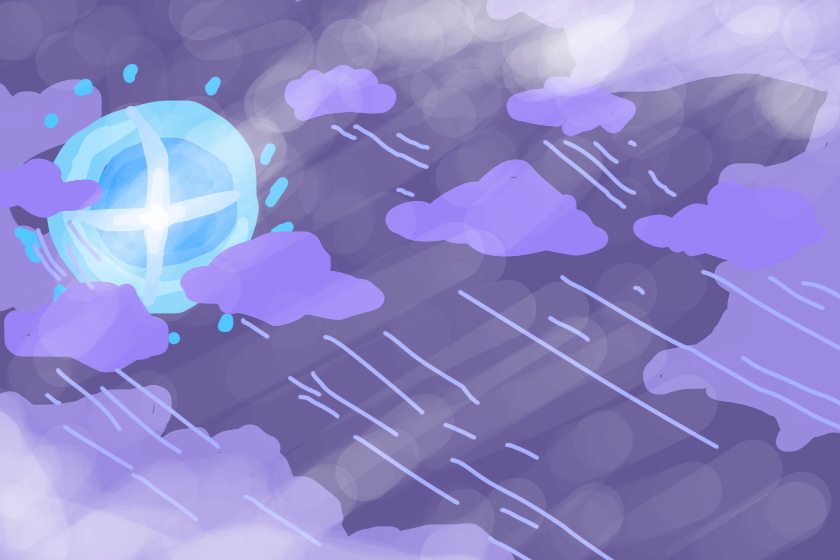 За горизонтом темно <br />
Не опусти свой зонтик <br />
Когда последняя капля прольётся <br />
Той белой крови<br />
Не один участник не проснётся<br />
В ложь никто уже не окунётся.