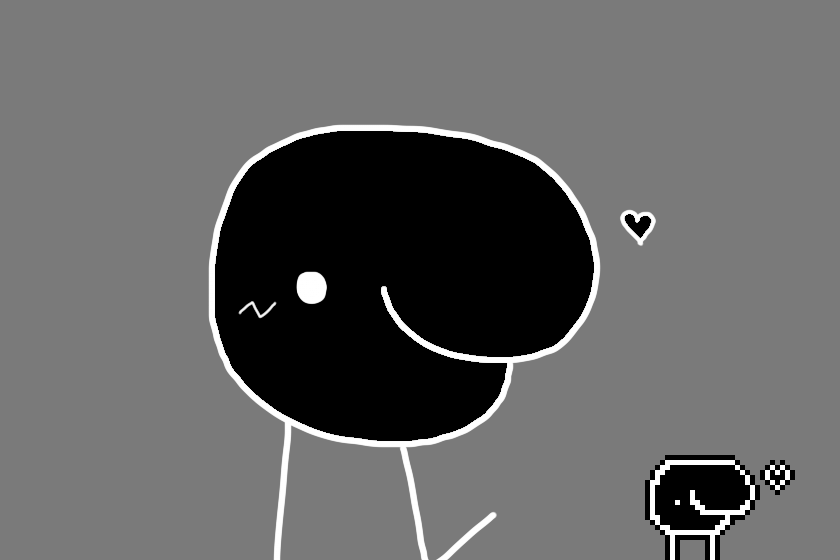 Here is an actual Goober that I drawed (From "Grace")